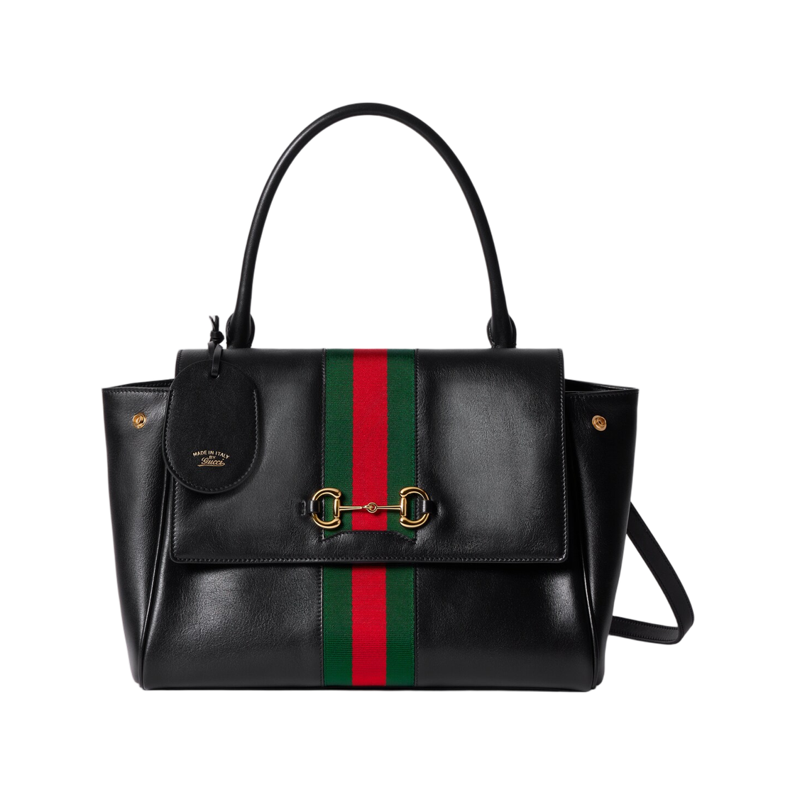 875018-AAGIQ-1053 Gucci Paparazzo Medium Top Handle Bag Black