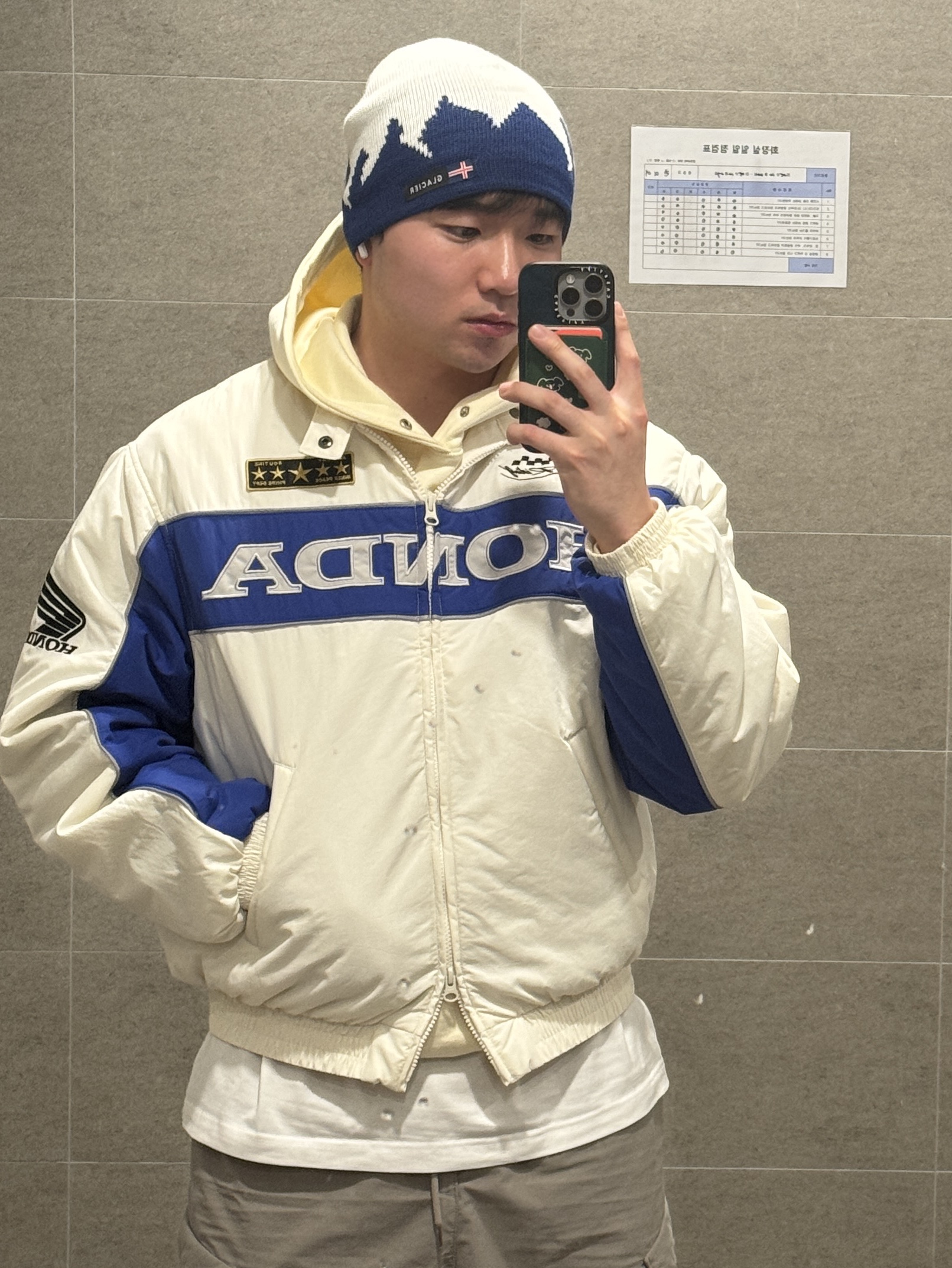 Honda Piping Motorcycle Blouson Jacket Ivory, Salomon Speedcross 3 Alloy Ballad Blue 착용 스타일 - 1