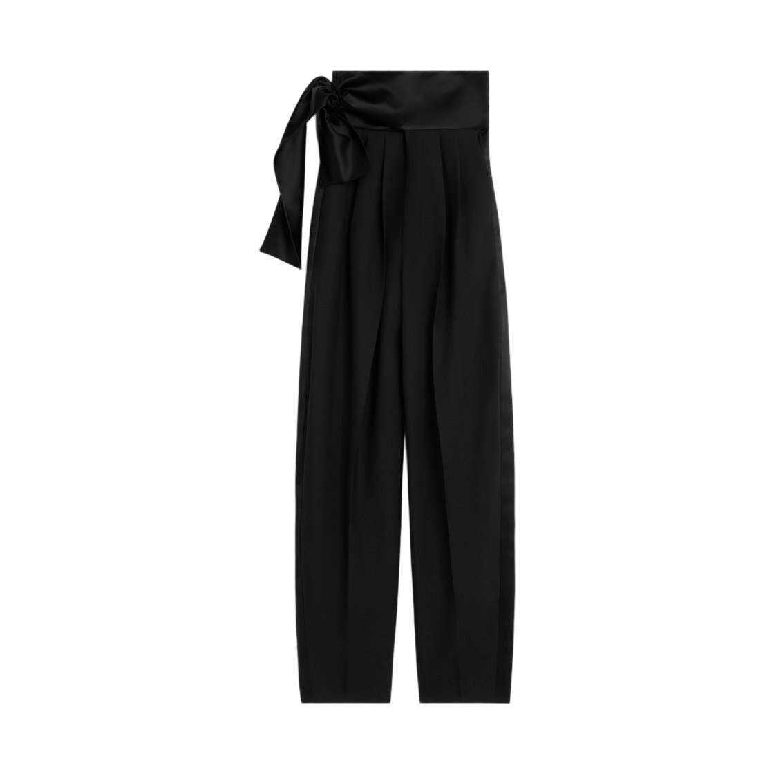 (W) 셀린느 턱스 트라우저 울 개버딘 블랙((W) Celine Tux Trousers in Wool Gabardine Black)