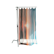 Film effect chiffon curtain / Sunset filter / L Size