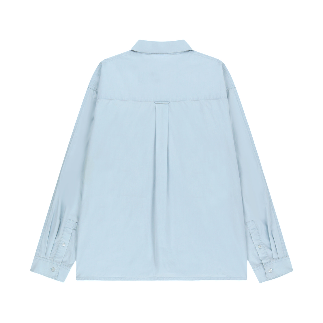 마뗑킴 워시드 코튼 드로우스트링 셔츠 스카이(Matin Kim Washed Cotton Drawstring Shirt In Sky) - 2