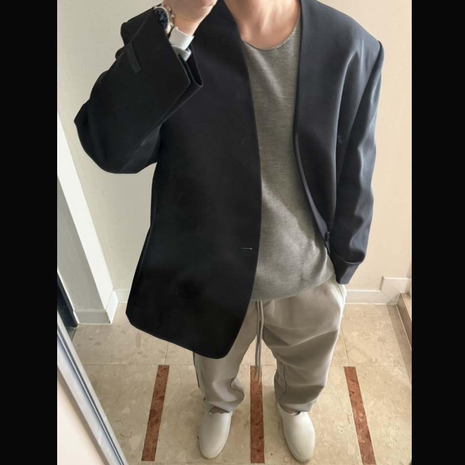 Fear of God The California Cement, Adidas x Fear of God Athletics H Pants Putty Beige - US Sizing 착용 스타일