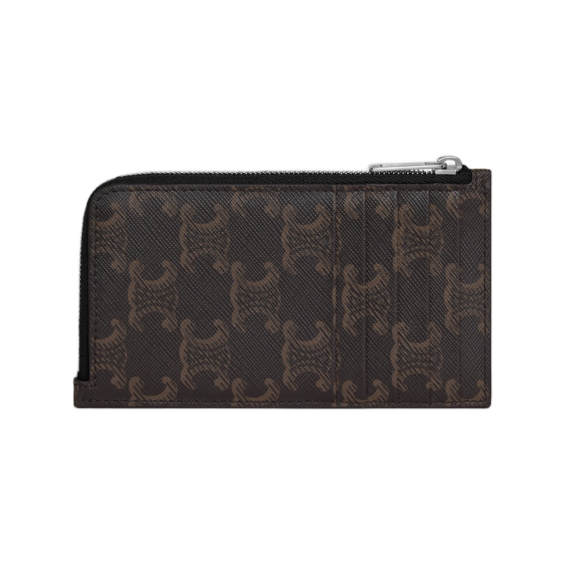 셀린느 롱 지퍼 카드 홀더 트리옹프 캔버스 블랙(Celine Long Zipped Card Holder in Triomphe Canvas Black) - 3
