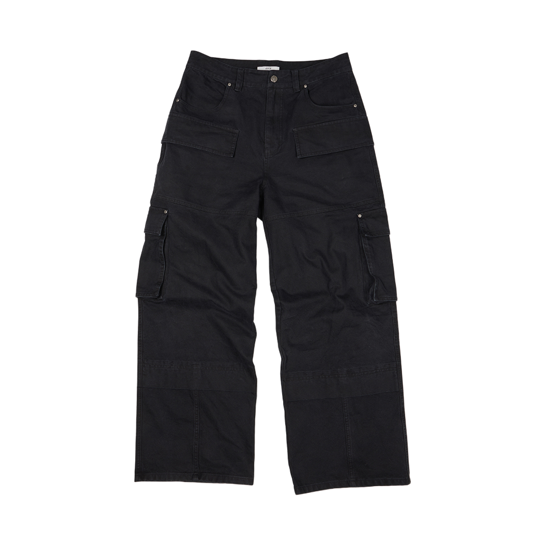 이티씨이 헤비 코튼 워시드 카고 팬츠 블랙(ETCE Heavy Cotton Washed Cargo Pants Black)