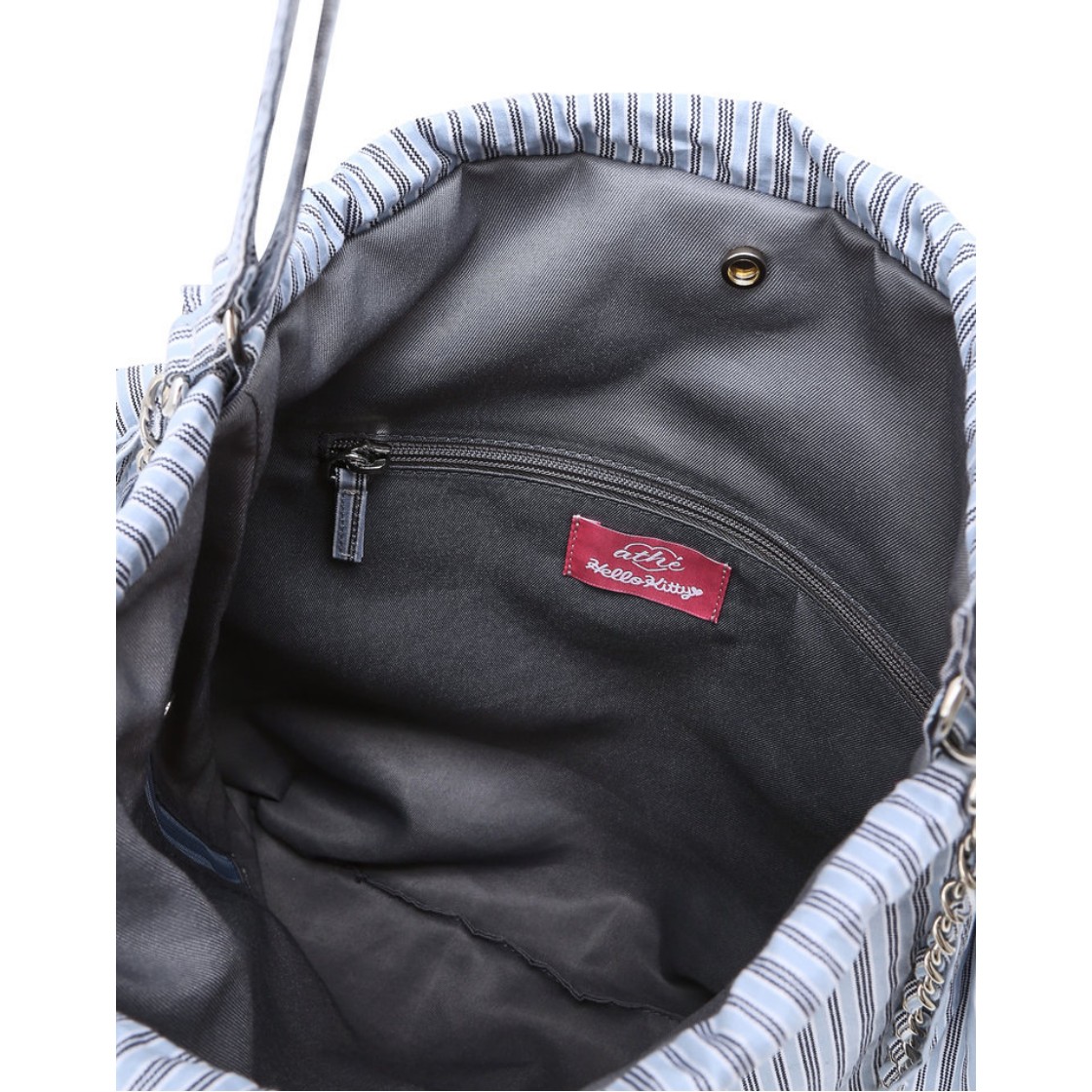 아떼 바네사브루노 액세사리 [Hello Kitty x athe] 프릴체인 블루 스트라이프 백팩 겸 숄더백 S 블루(Athe Vanessabruno Acc [Hello Kitty X Athe] Frill Chain Blue Stripe Backpack & Shoulder Bag S Normal Blue) - 2