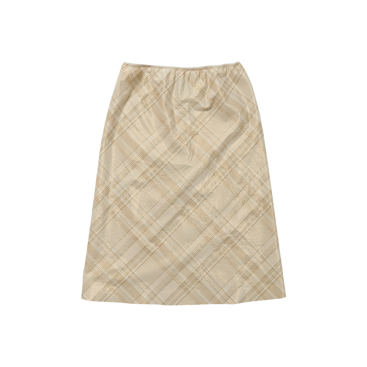퍼버즈 우먼 빈티지 패브릭 페티코트 골드 - 26SS(Perverze Women Vintage Fabric Petticoat Gold - 26SS)