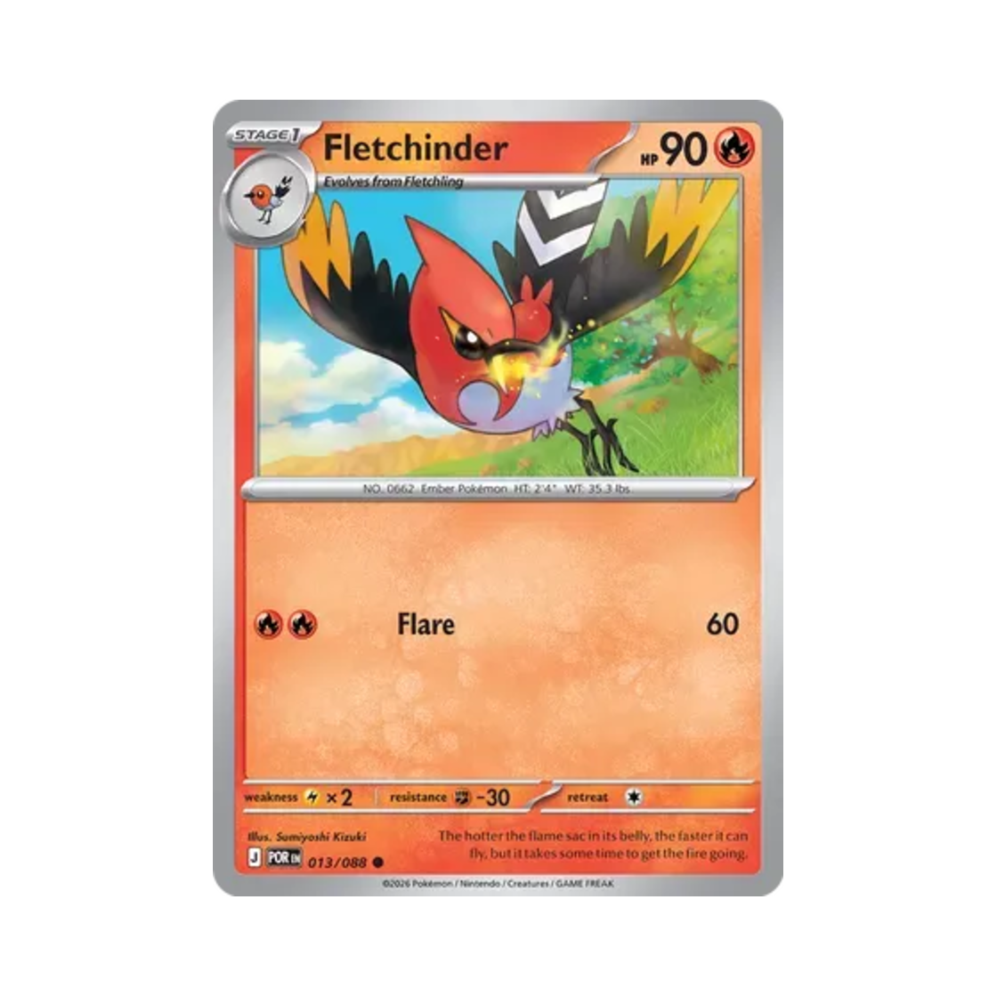포켓몬 TCG 불화살빈 C 퍼펙트 오더 (영문판)(Pokemon TCG Fletchinder C Perfect Order (English Ver.)) - 1