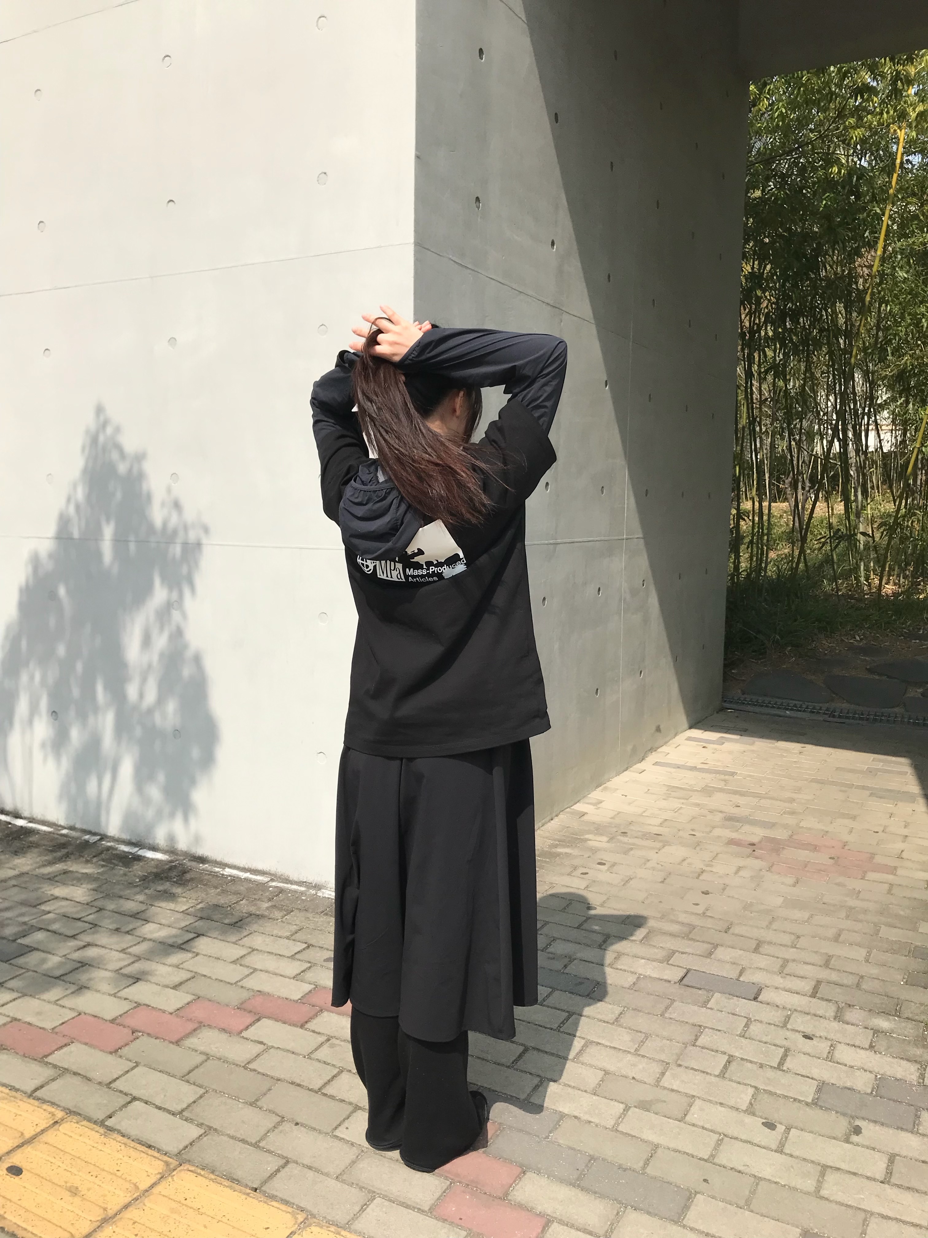 Onitsuka Tiger Mexico 66 Black White 착용 스타일 - 2