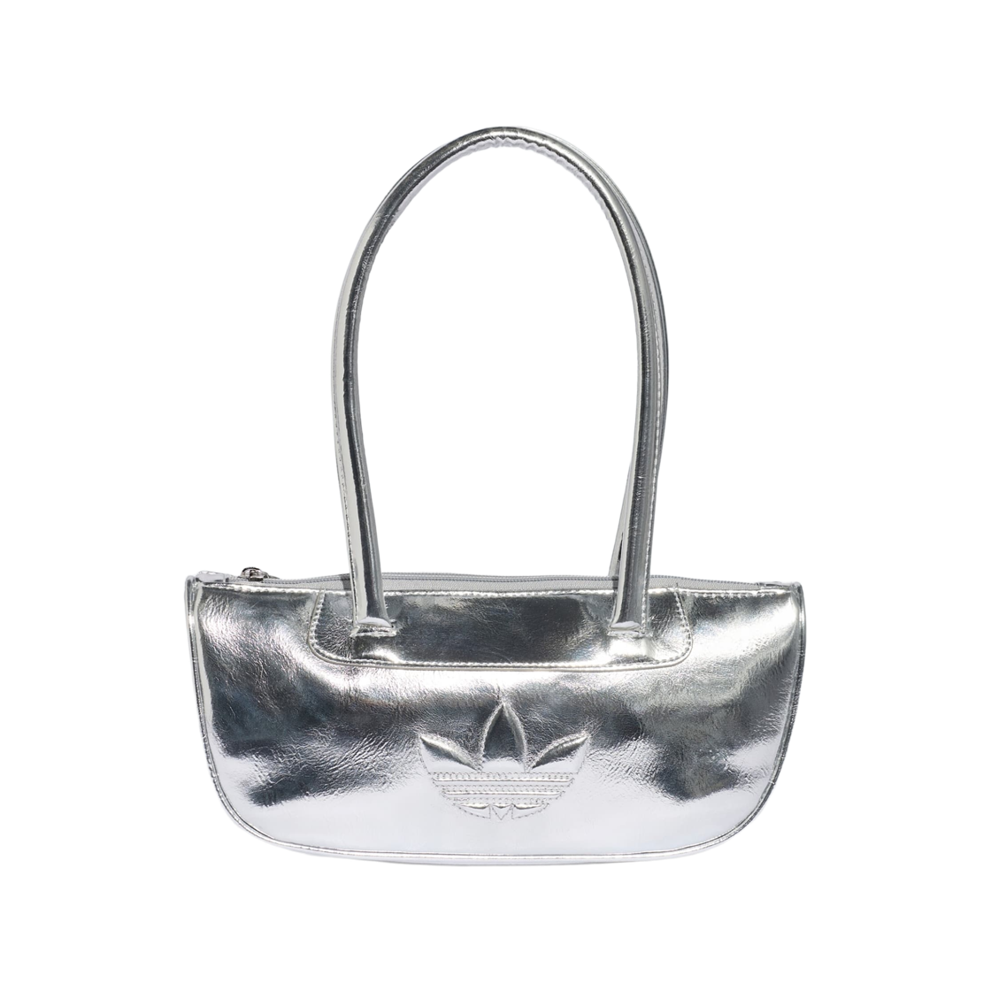 KY0973 Adidas Originals Adilenium Season 5 Metallic Shoulder Bag Silver Metallic