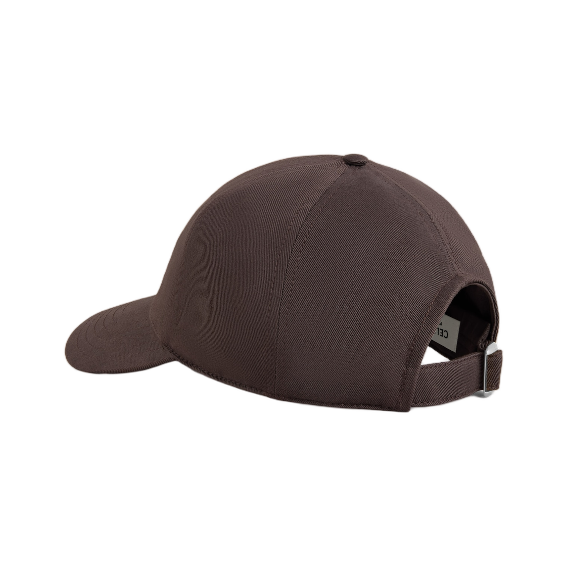 셀린느 트리옹프 베이스볼 캡 워시드 코튼 개버딘 마카사르(Celine Triomphe Baseball Cap in Washed Cotton Gabardine Macassar) - 3