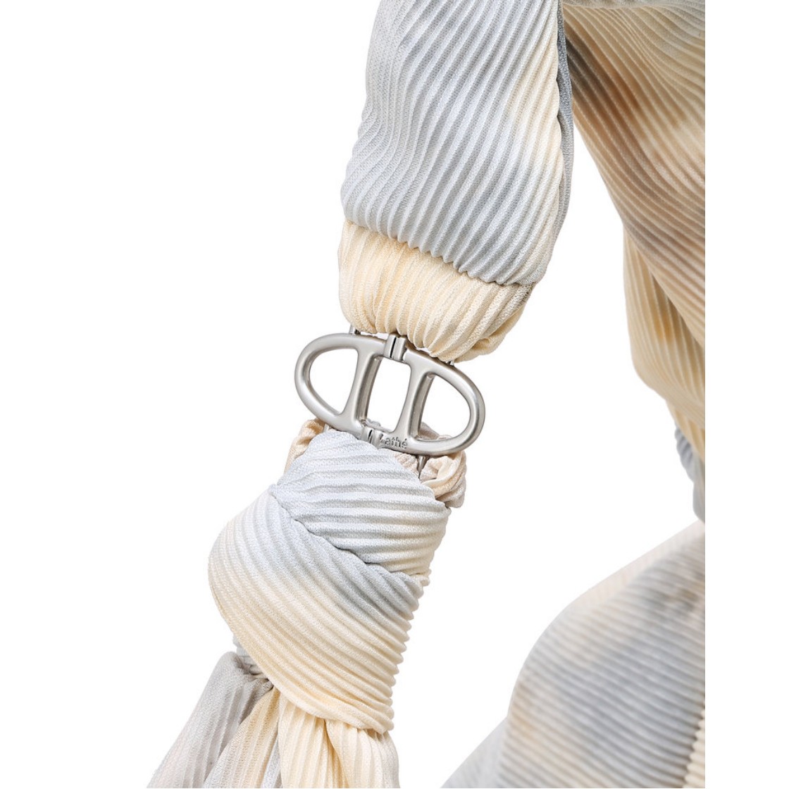 아떼 바네사브루노 액세사리 플리 다잉 플리츠 숄더백 L 라이트 베이지(Athe Vanessabruno Acc Pli Dye Pleated Shoulder Bag L Light Beige) - 5