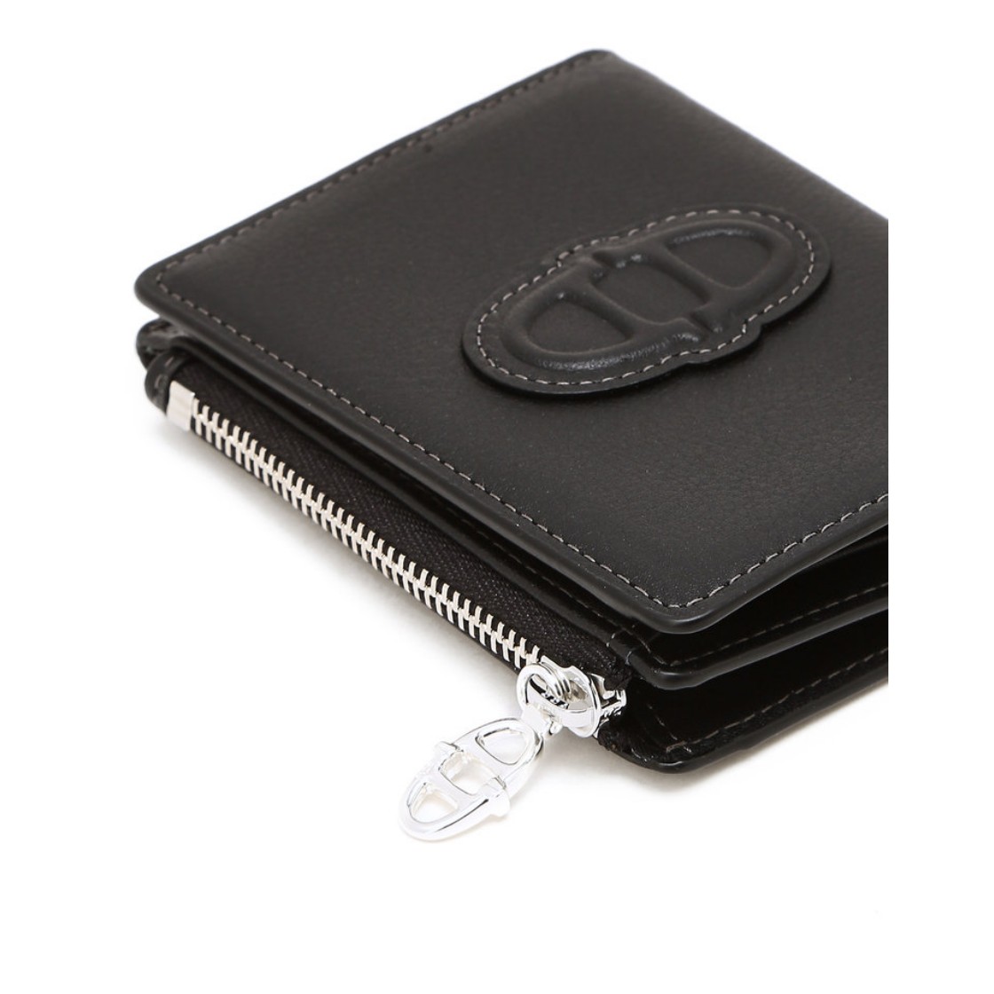 아떼 바네사브루노 액세사리 스탬프 블랙 체인스트랩 반지갑 블랙(Athe Vanessabruno Acc Stamp Black Chain Strap Half Wallet Black) - 5