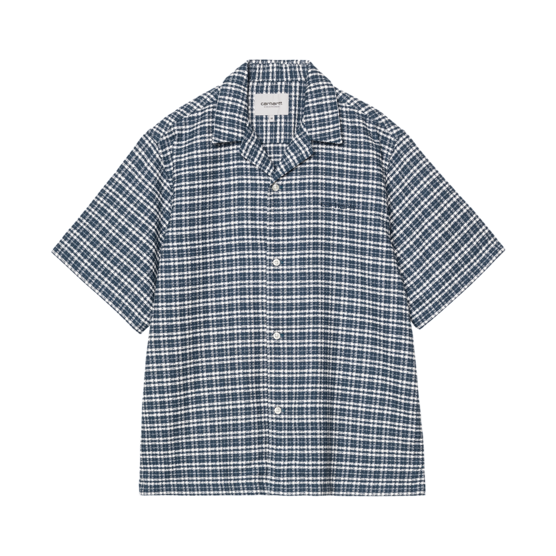 I036194-3JQ-XX Carhartt WIP S/S Kander Shirt Kander Check Blue River