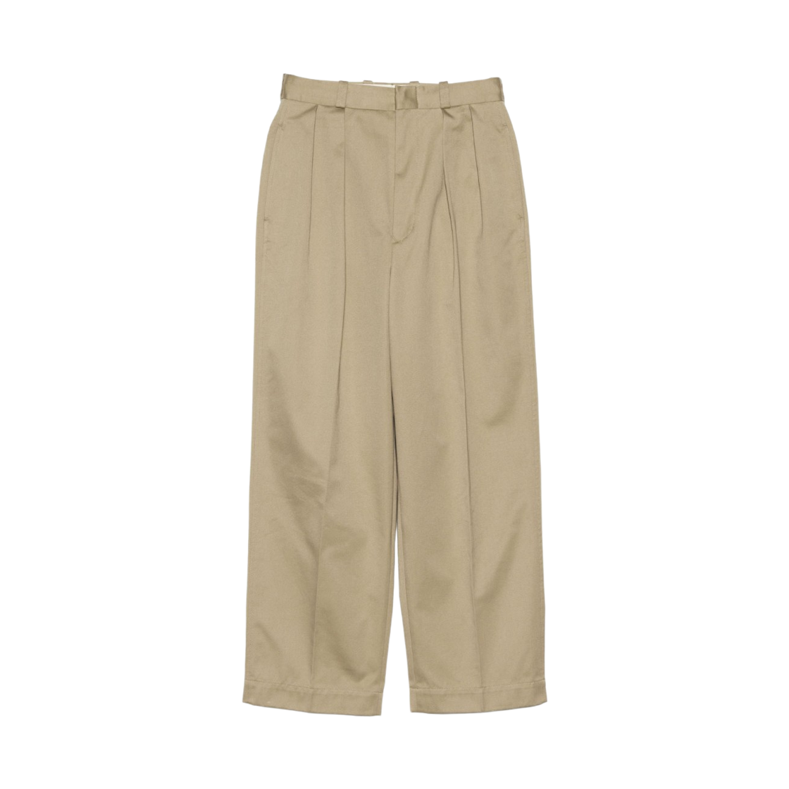 (W) 나나미카 더블 플리티드 치노 팬츠 카키((W) Nanamica Double Pleated Chino Pants Khaki)