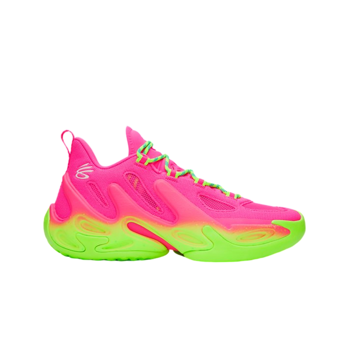 언더아머 커리 13 베스킷볼 슈즈 핑크 레이브 하이퍼 그린 화이트(Under Armour Curry 13 Basketball Shoes Pink Rave Hyper Green White) - 1