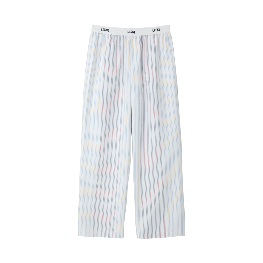 리지 멀티 스트라이프 파자마 팬츠 오프 화이트(LLEGE Multi Stripe Pajama Pants Off White)