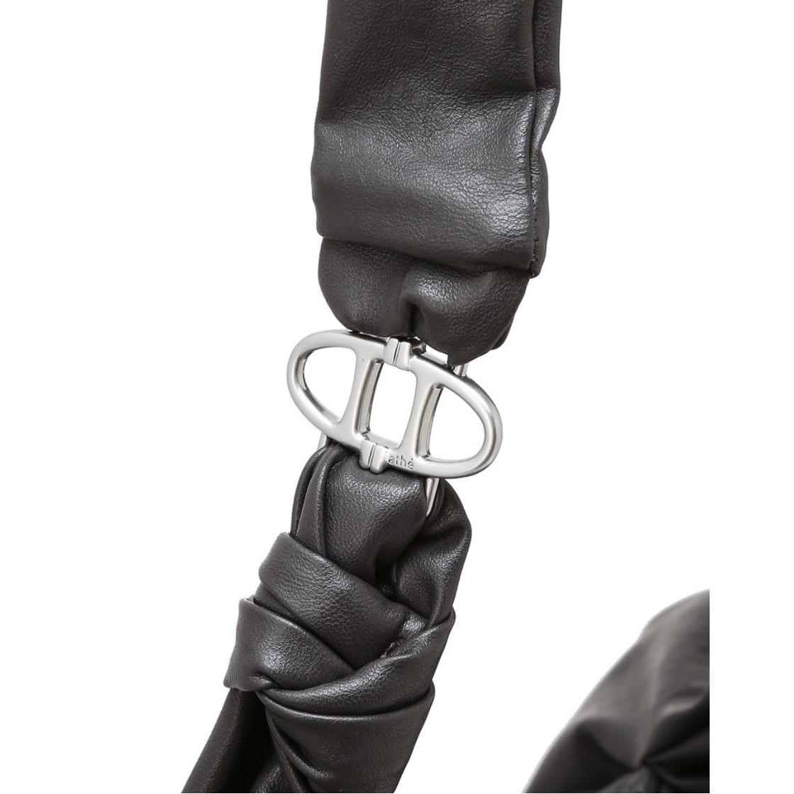 아떼 바네사브루노 액세사리 플리 그레이 페이크레더 숄더백 L 그레이(Athe Vanessabruno Acc Pli Gray Faux Leather Shoulder Bag L Normal Grey) - 5