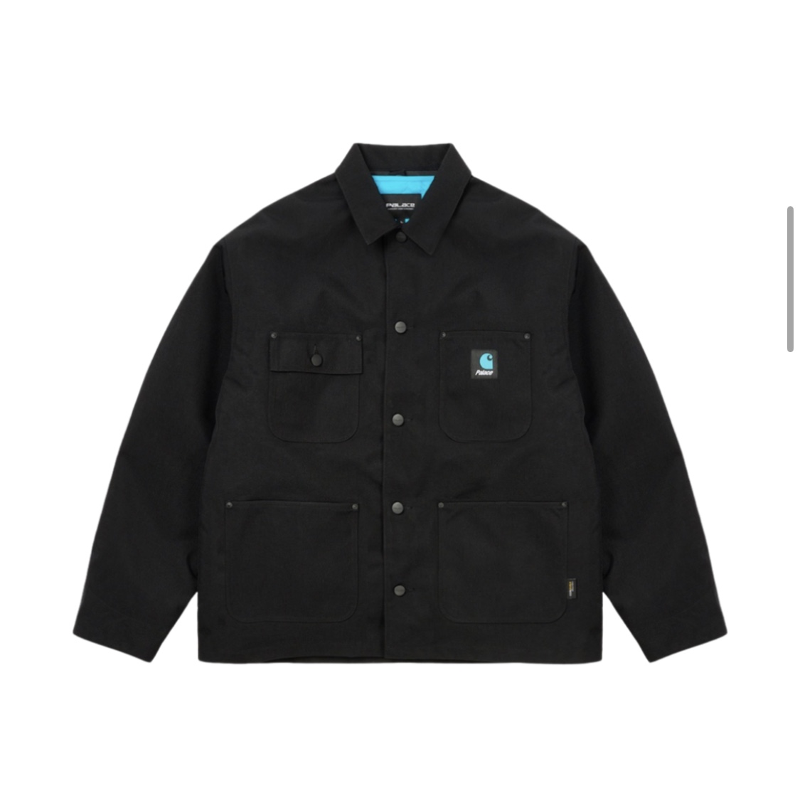 Palace x Carhartt WIP Chore Coat Black - 24FW 착용 스타일