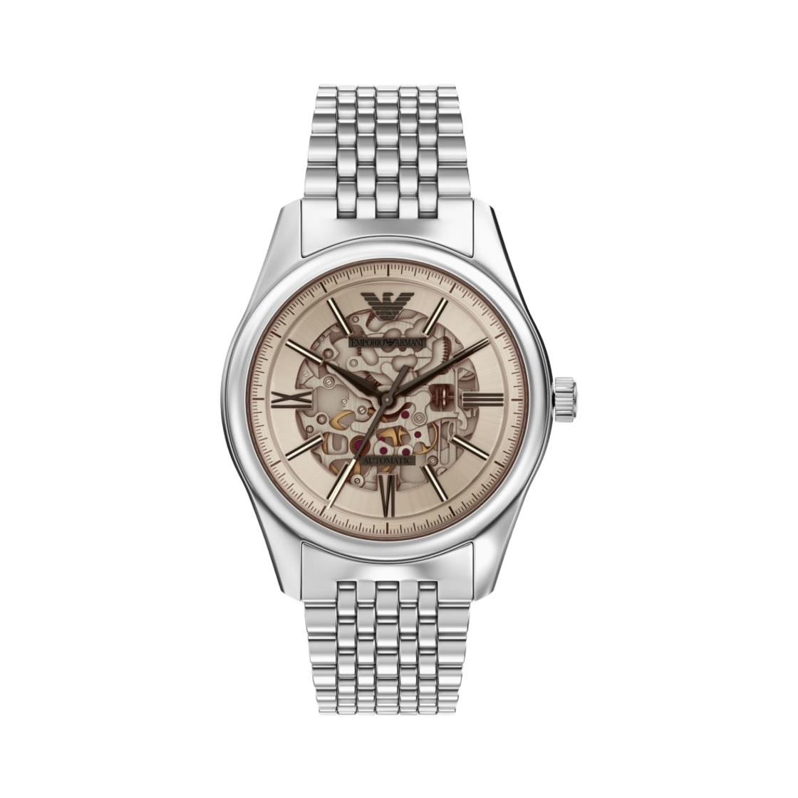 AR60095 Emporio Armani Automatic Three-Hand 43mm Stainless Steel Silver