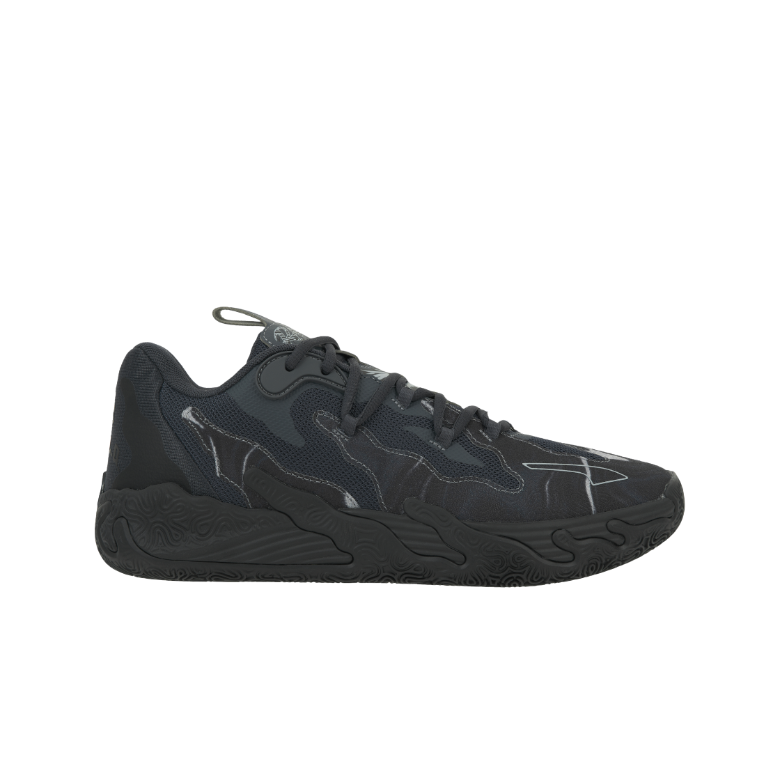 푸마 라멜로 볼 MB.03 로 팀 블랙 스트롱 그레이(Puma Lamelo Ball MB.03 Lo Team Black Strong Grey)