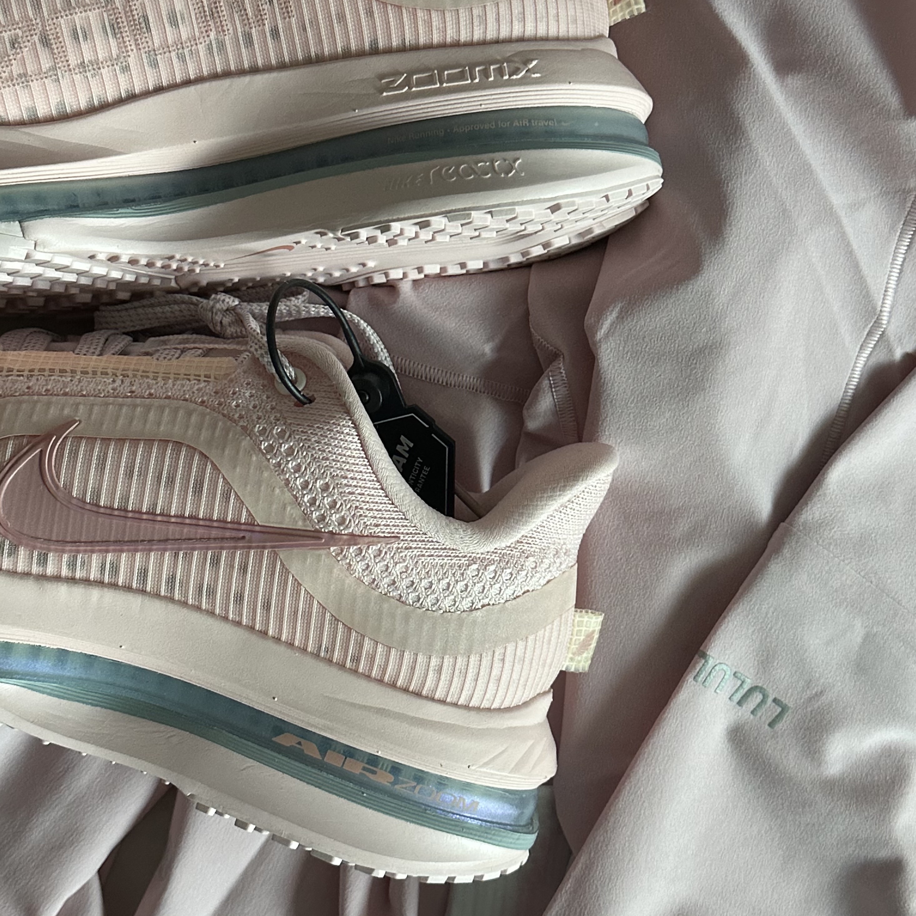 (W) Nike Pegasus Premium Atmosphere Metallic Silver 착용 스타일