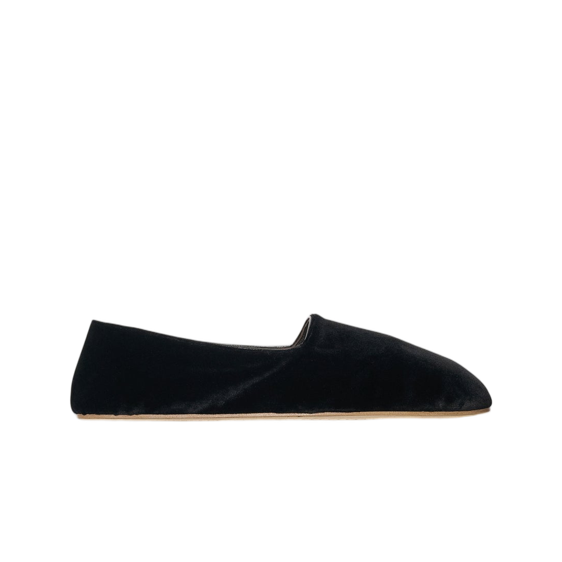 (W) 더 로우 폰티 슬리퍼 블랙((W) The Row Ponti Slipper Black)