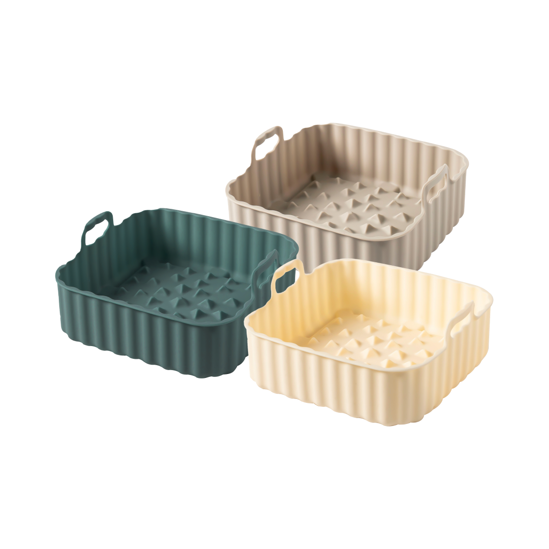 실리만 하모니 에어프라이어 팟 사각(대)(SILLYMANN Harmony Silicone Square AirFryer Pot(L)) - 1