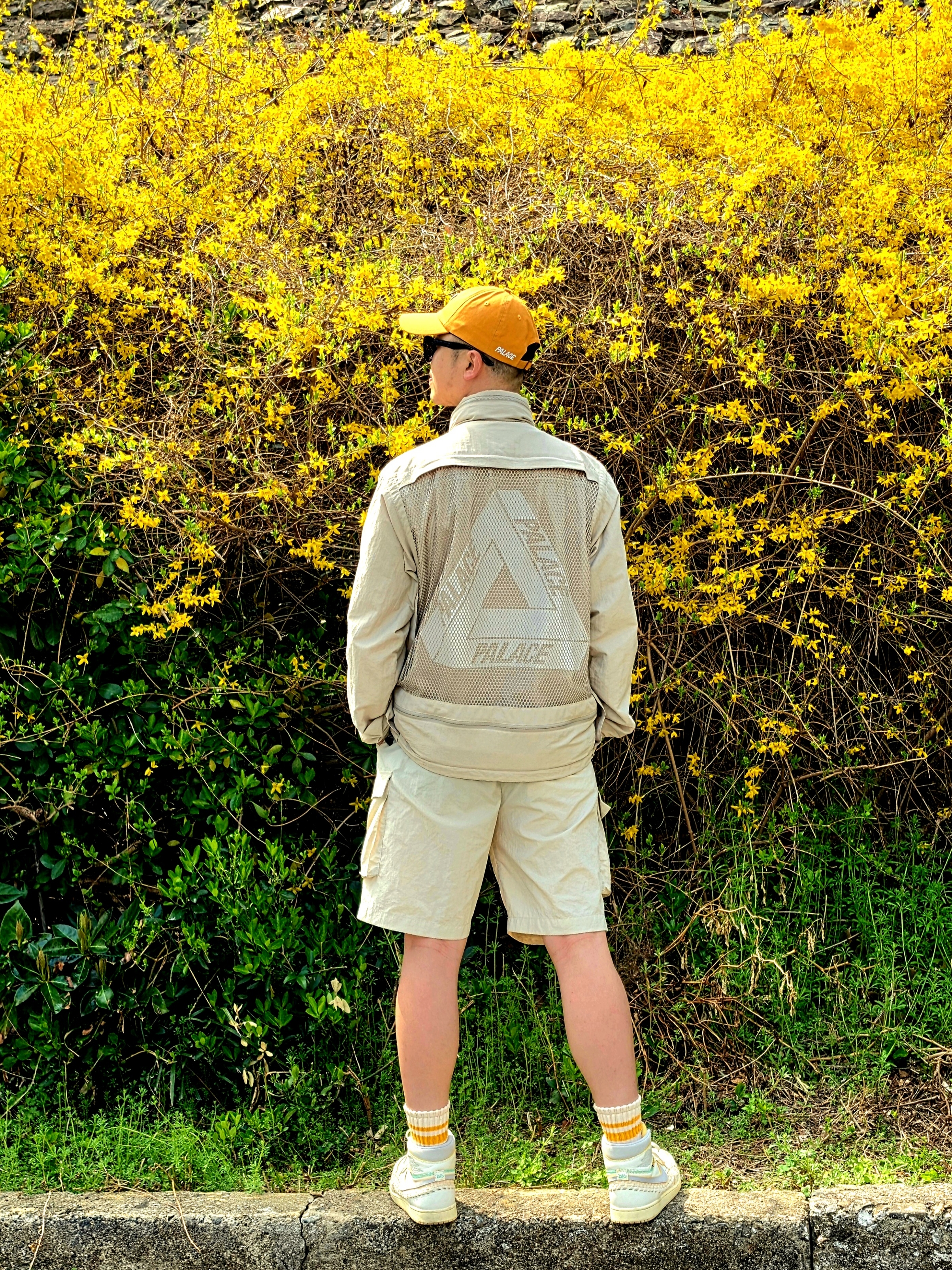Palace Gore-Tex P 6-Panel Yellow - 20FW, Palace Bare Storage Jacket Stone - 20SS 착용 스타일 - 1