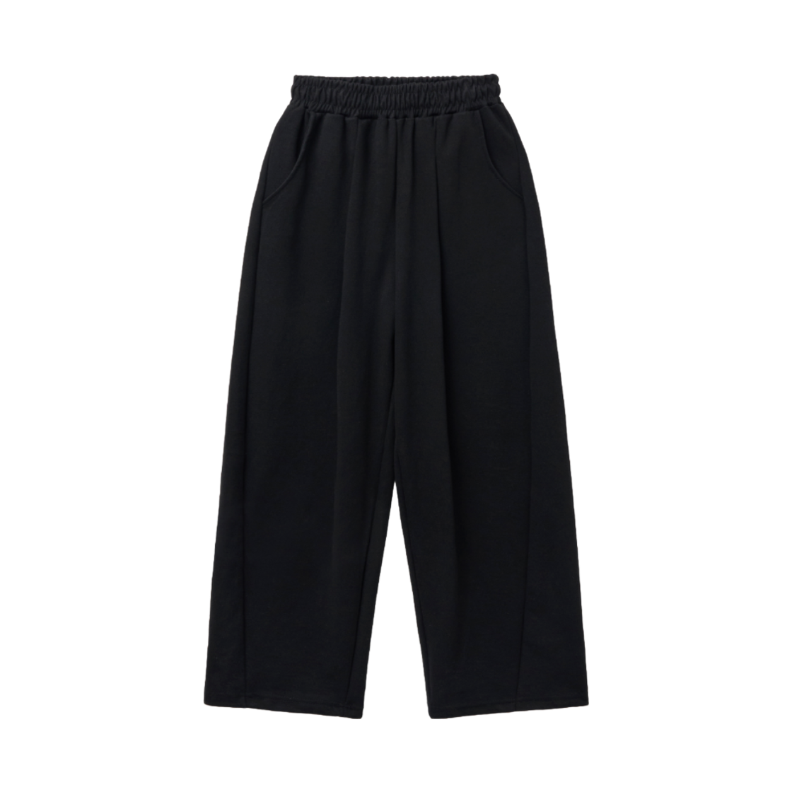 슬릭글로우 엔젤 아플리케 커브드 스웨트 팬츠 블랙(SLEEKGLOW Angel Appliqué Curved Sweat Pants Black) - 2