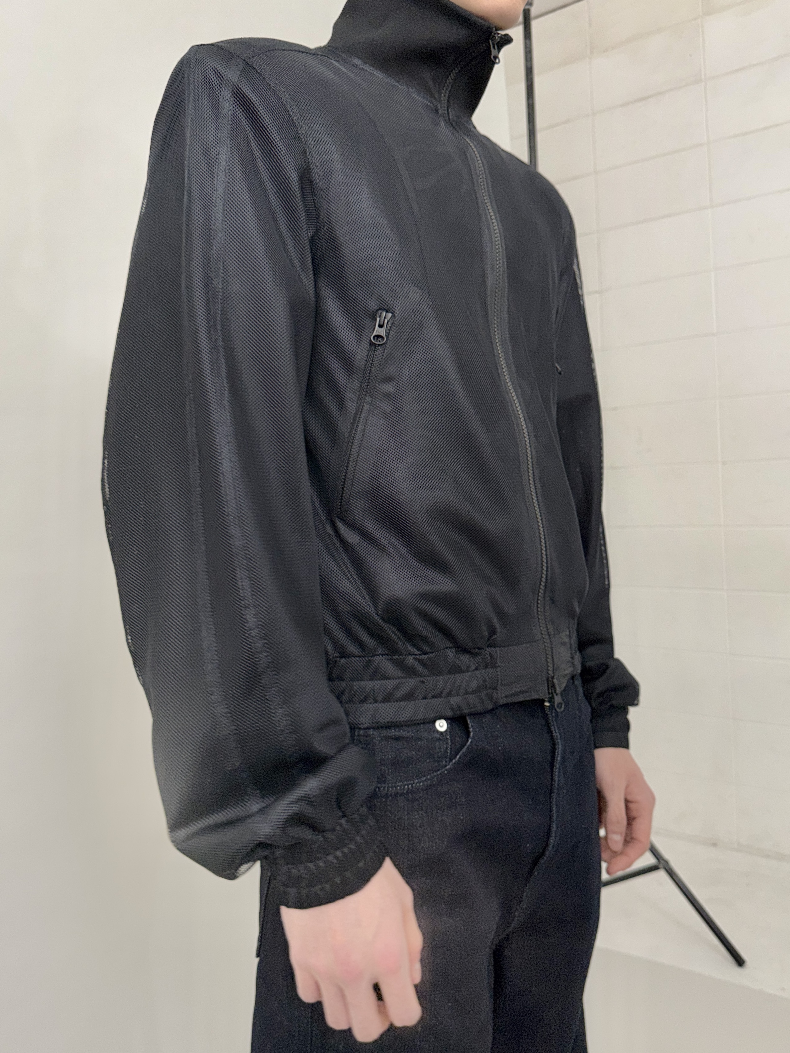 CSC Futurist Jacket Double-Mesh, CSC Over Draped Denim Pants Raw 착용 스타일 - 2