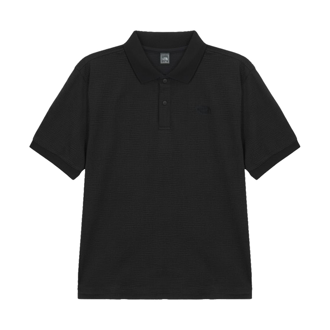 NT7PS13A The North Face Waffle S/S Polo Black- 26SS