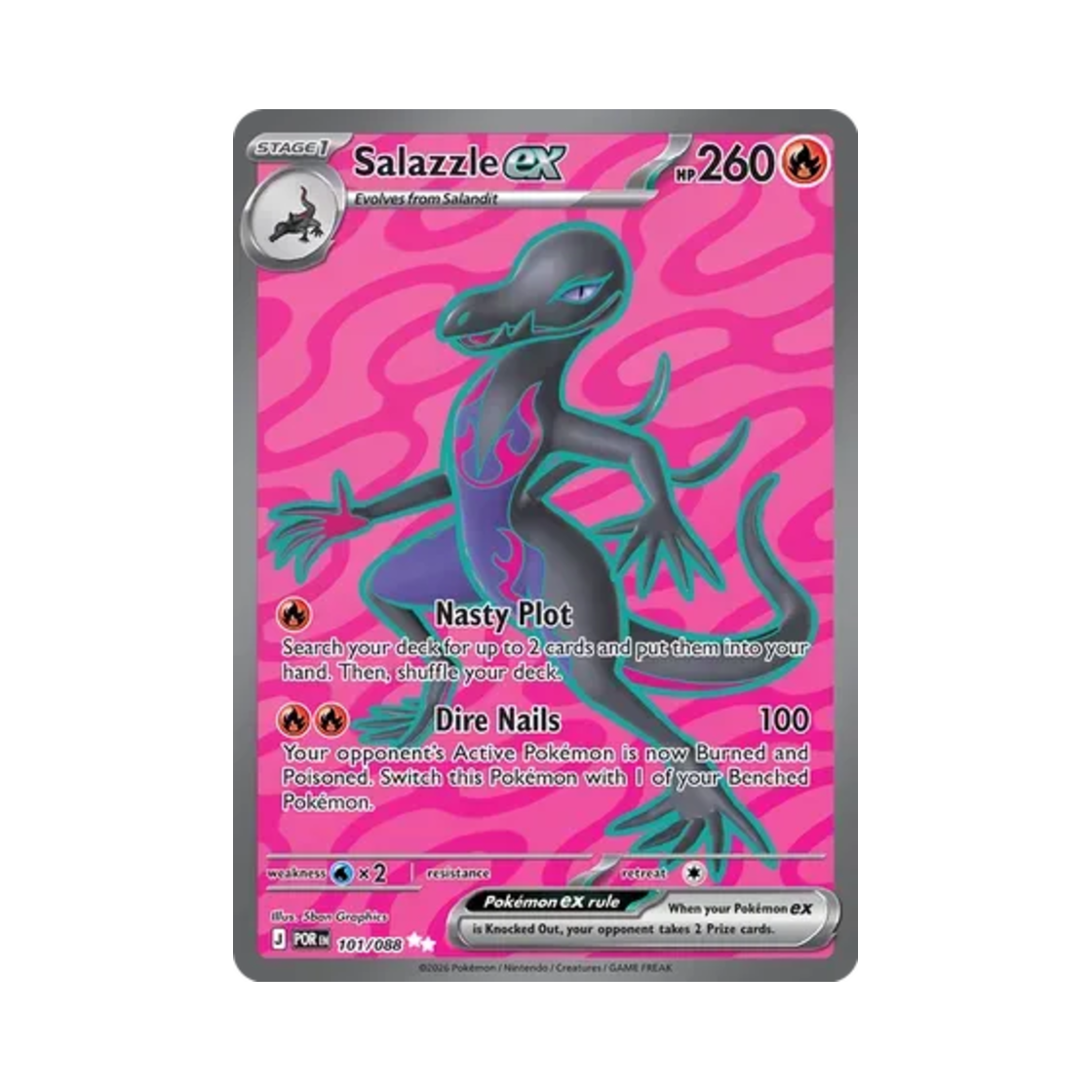 포켓몬 TCG 염뉴트 ex UR 퍼펙트 오더 (영문판)(Pokemon TCG Salazzle ex U Perfect Order (English Ver.)) - 1