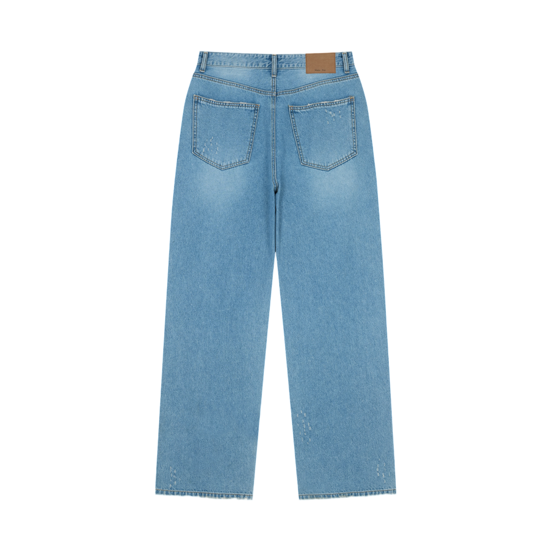 마뗑킴 디스트레스드 데님 팬츠 블루(Matin Kim Distressed Denim Pants In Blue) - 2