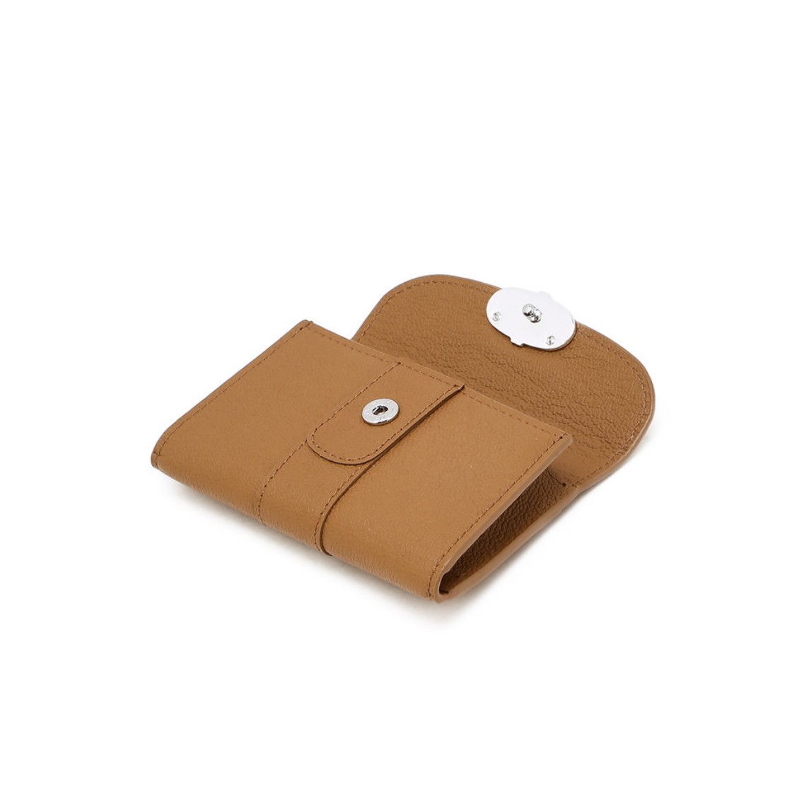 아떼 바네사브루노 액세사리 더블 에이 브라운 클래식 더블에이 명함지갑 브라운(Athe Vanessabruno Acc Double A Brown Classic Double A Business Card Holder Normal Brown) - 2