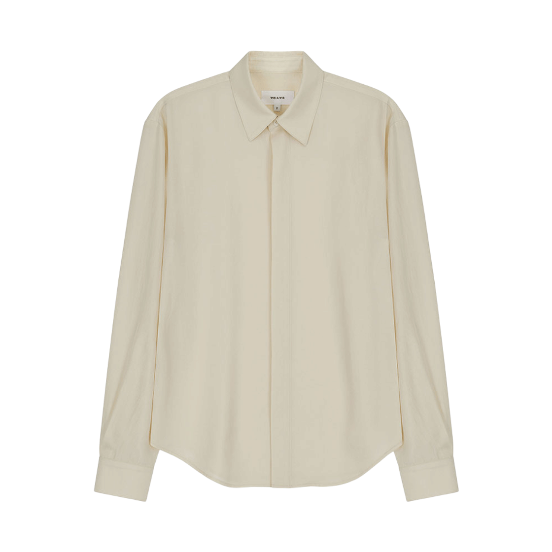 비자비 트윌 버튼 다운 드레시 이지 셔츠 아이보리(VIS A VIS Twill Button Down Dressy Easy Shirt Ivory)