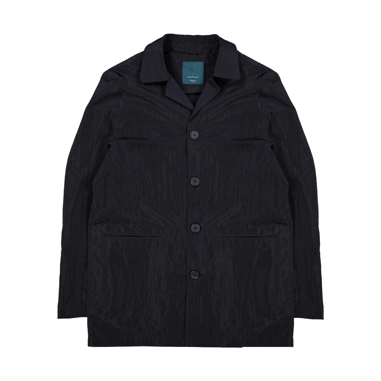 언더마이카 패트롤 빈티지 나일론 코트 블랙