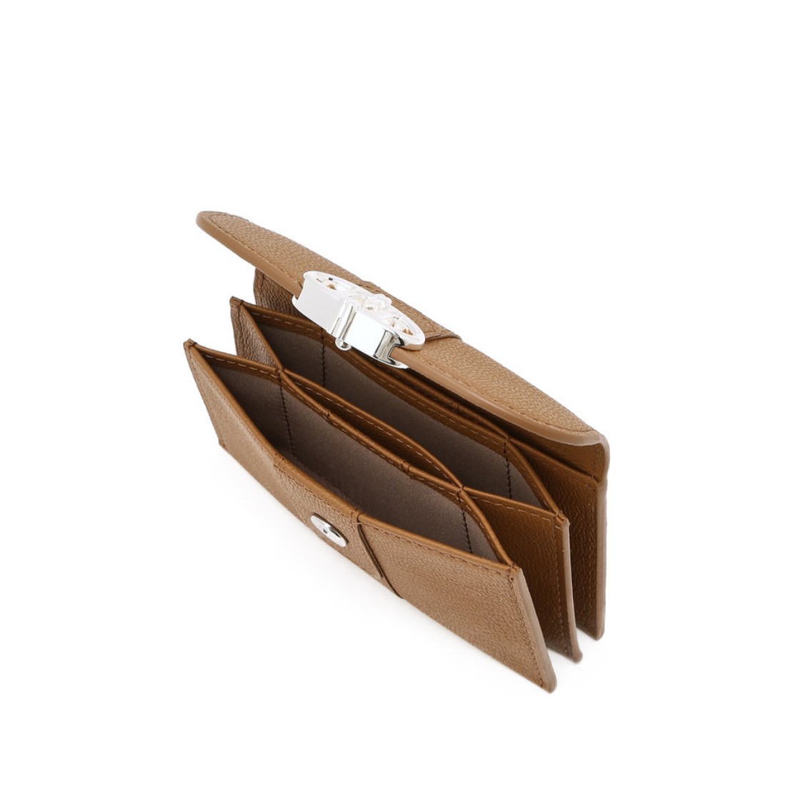 아떼 바네사브루노 액세사리 더블 에이 라이트브라운 클래식 더블에이 아코디언 명함지갑 브라운(Athe Vanessabruno Acc Double A Light Brown Classic Double A Accordion Card Holder Normal Brown) - 2