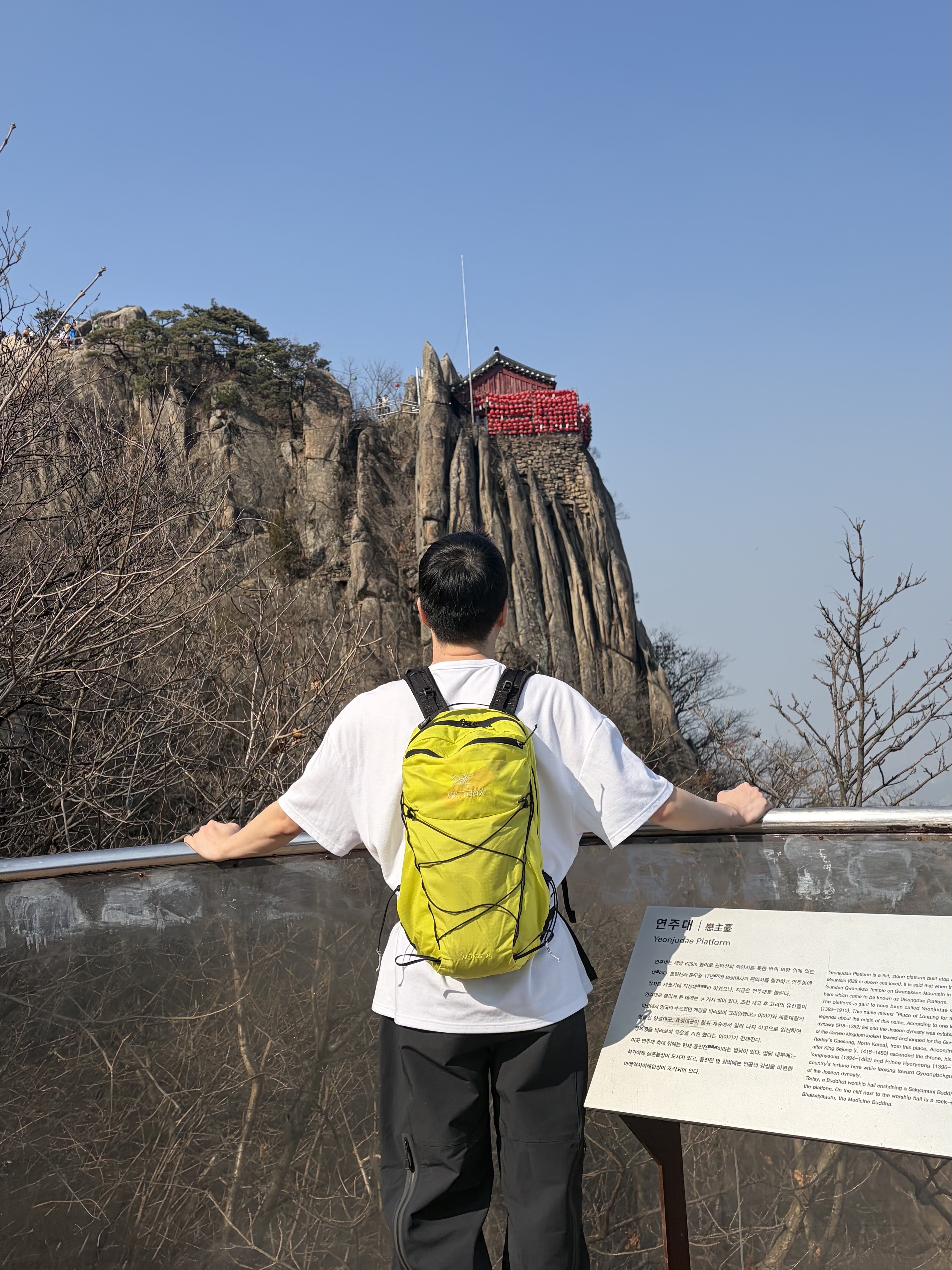 Arc'teryx Aerios 18 Backpack Euphoria 착용 스타일