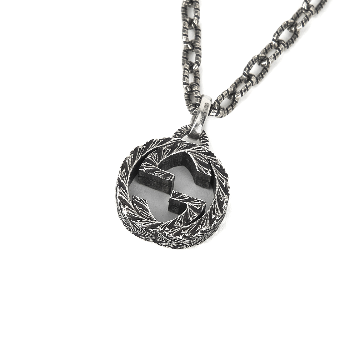 구찌 인터로킹 G 펜던트 네클리스 실버(Gucci Interlocking G Pendant Necklace Silver) - 2