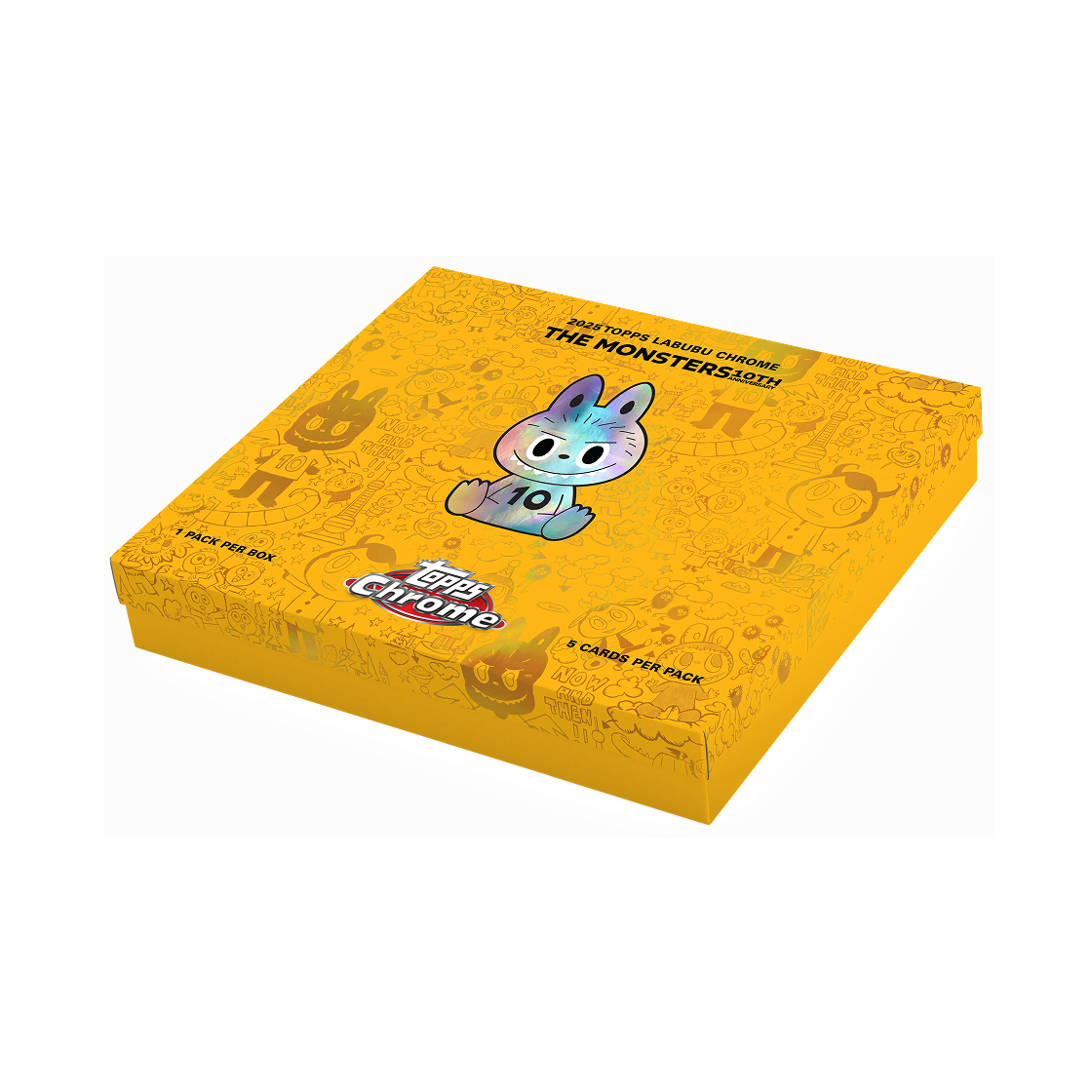 - Topps 2025 Chrome Labubu The Monsters 10th Anniversary Hobby Box