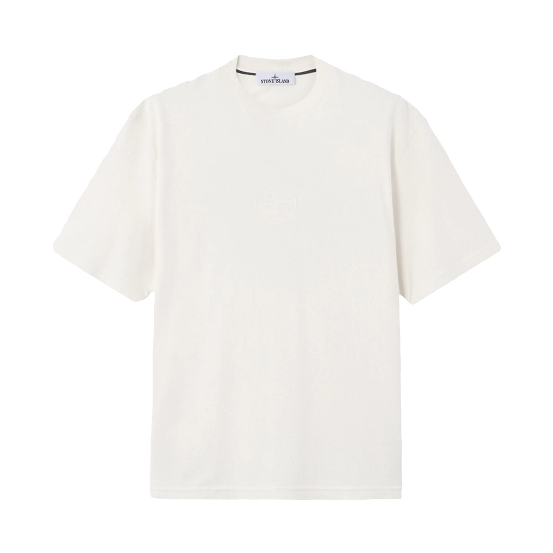 L1S1521000-01S0E14-V0093 Stone Island 2100001 Organic Cotton Jersey Regular-Fit T-Shirt with Camo Compass Print Ivory - 26SS