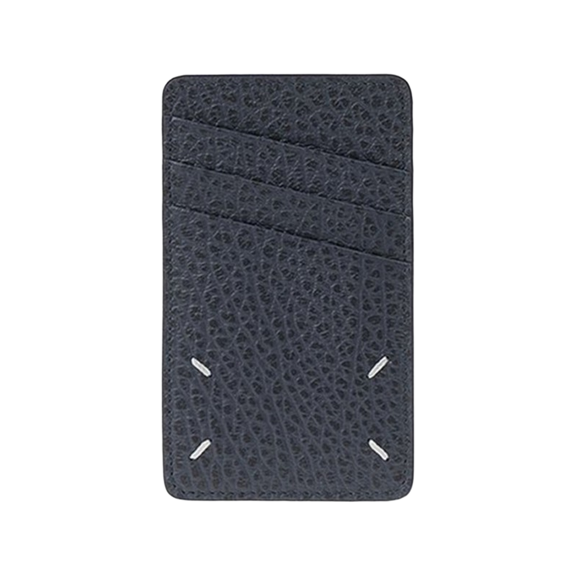 SA1VX0017P4455T6313 Maison Margiela Vertical Four Stitch Card Holder Pewter