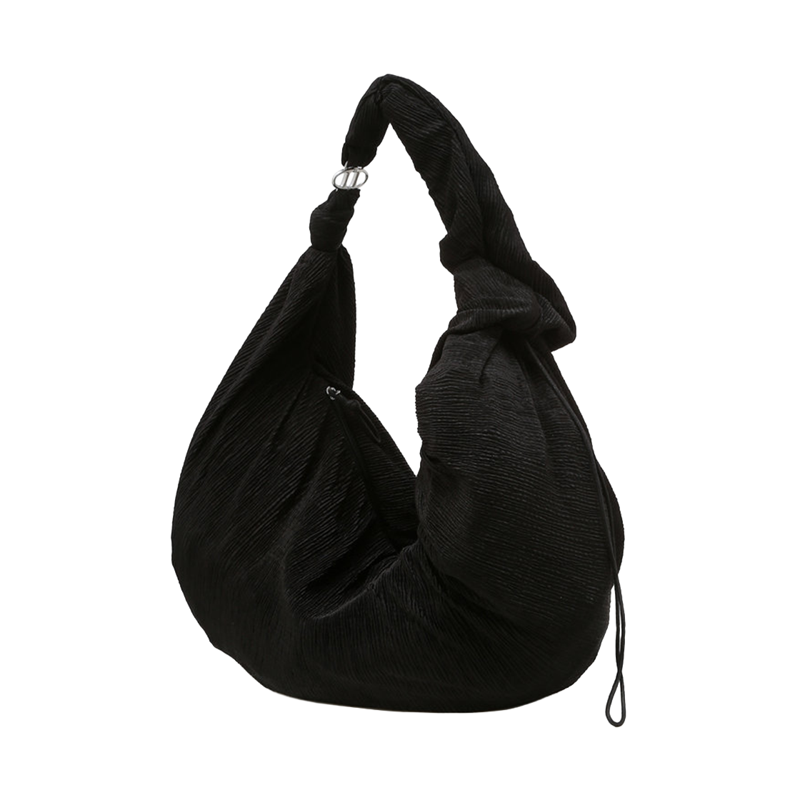AABA6E831BK Athe Vanessabruno Acc  Pli Black Pleated Shoulder Bag L Black
