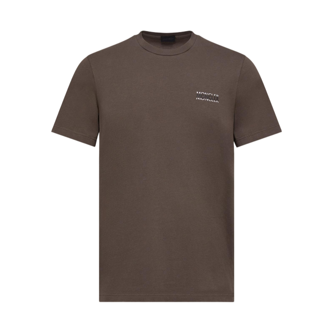 L1-091-8C00007-89AYW-258 Moncler Logo Cotton Jersey T-Shirt Brown - 26SS