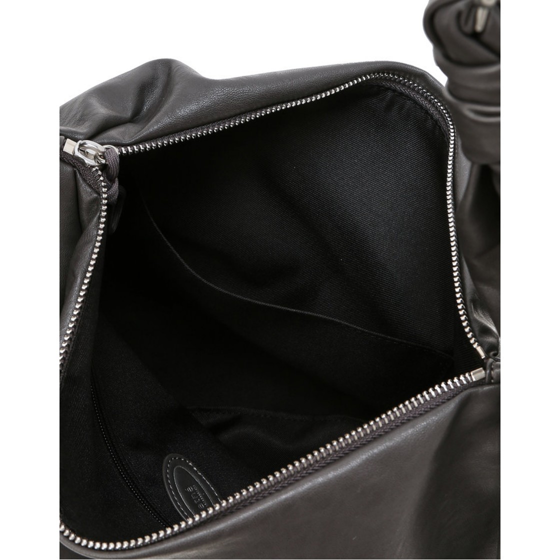 아떼 바네사브루노 액세사리 플리 그레이 페이크레더 숄더백 L 그레이(Athe Vanessabruno Acc Pli Gray Faux Leather Shoulder Bag L Normal Grey) - 3