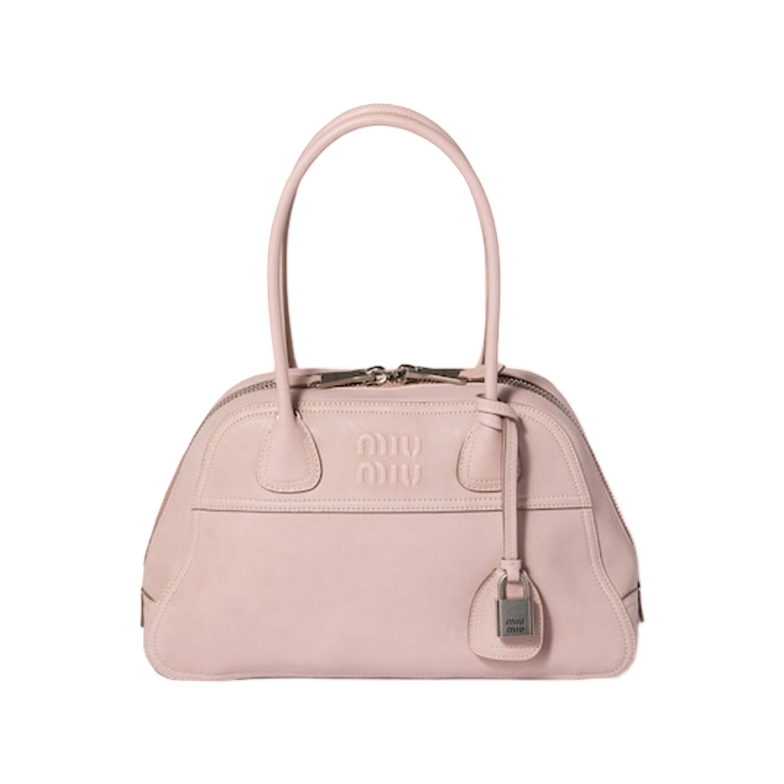 5BB199-2BBL-F0D91 Miu Miu Vivant Leather Bag Opal
