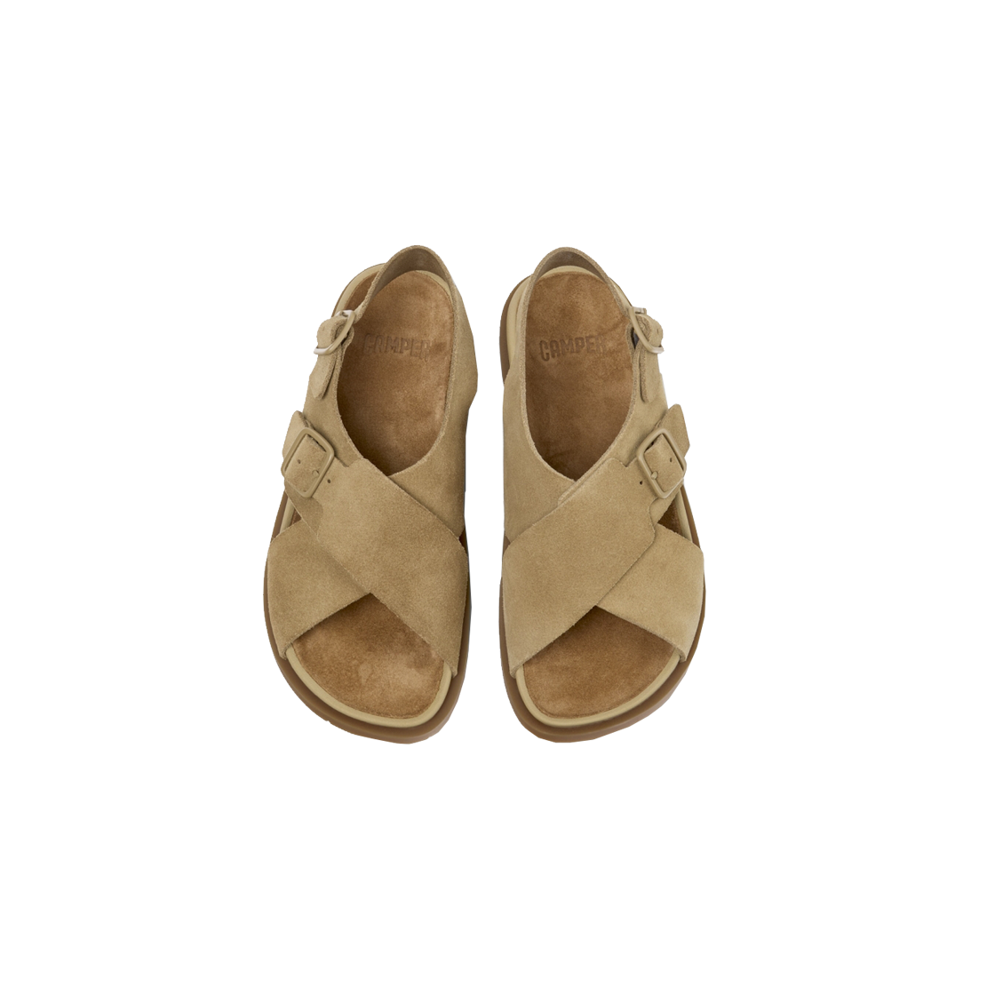 캠퍼 여성 유크 샌들 샌들 베이지(Camper Women Lluc Sandal Sandal Beige) - 3