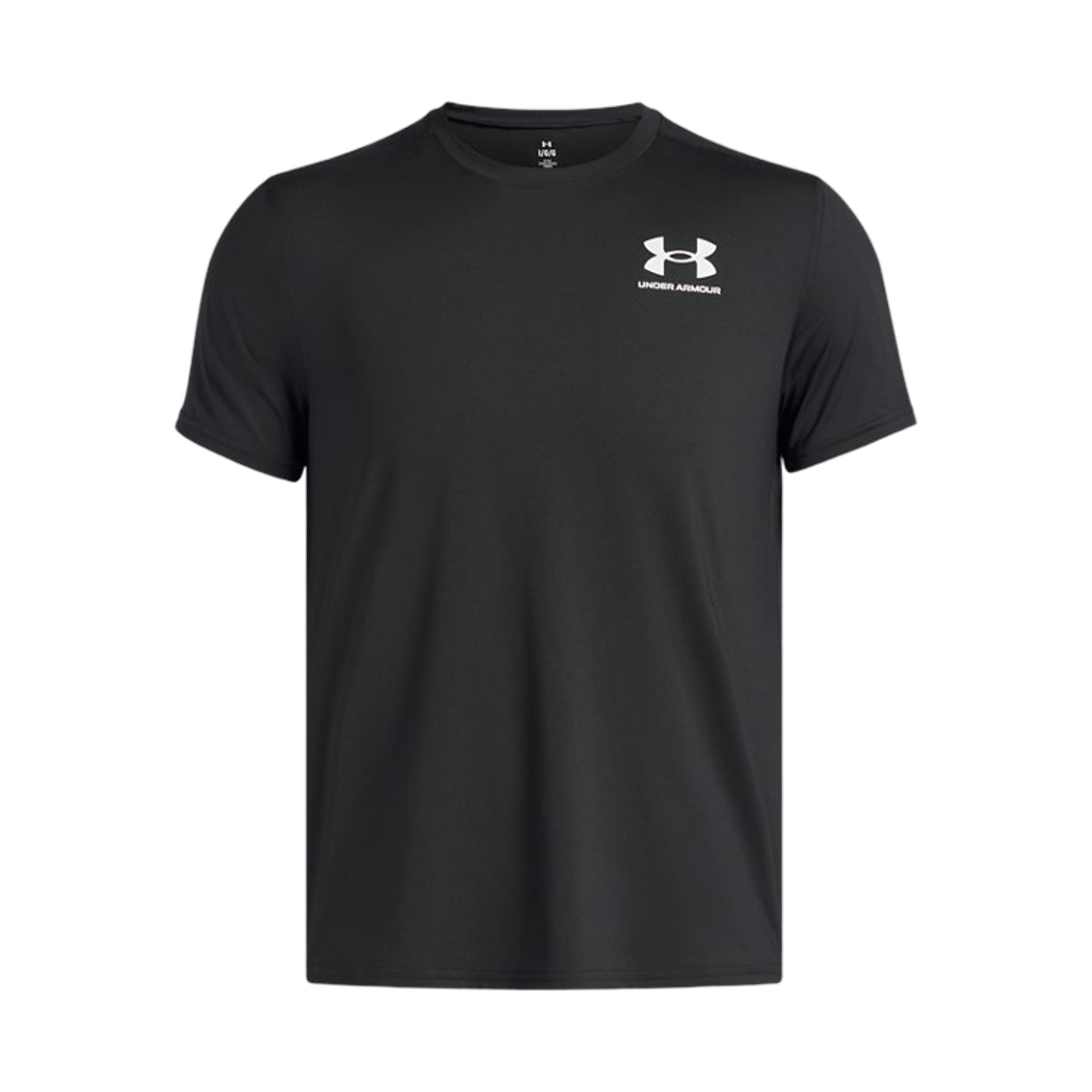 6000939-001 Under Armour HeatGear Fitted Short Sleeve Black White