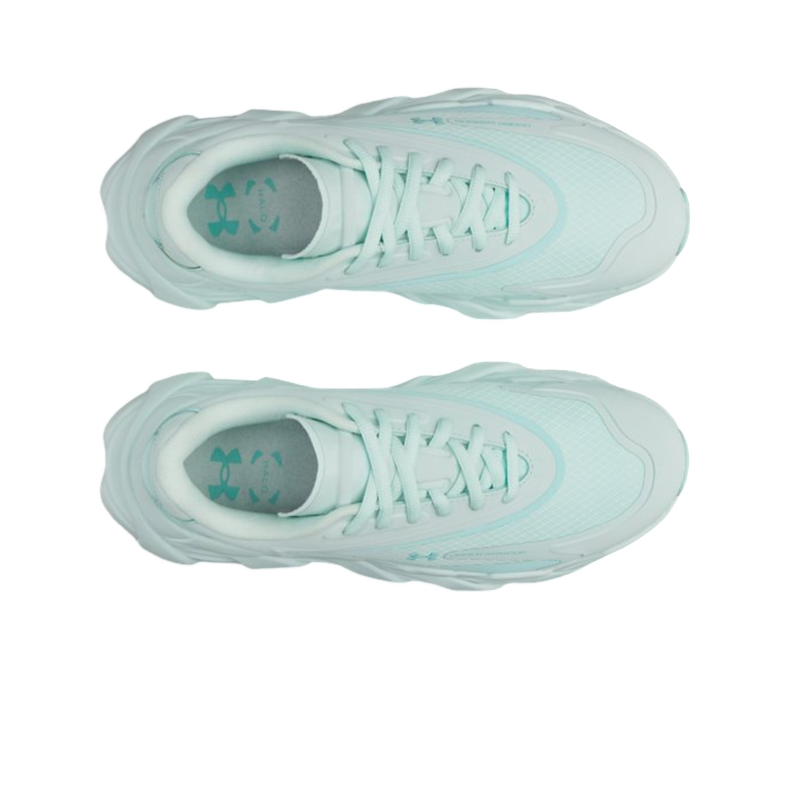 (W) 언더아머 UA 헤일로 러너 SE 러닝 슈즈 리프레시 민트 네오 터콰이즈((W) Under Armour UA Halo Runner SE Running Shoes Refresh Mint Neo Turquoise) - 2