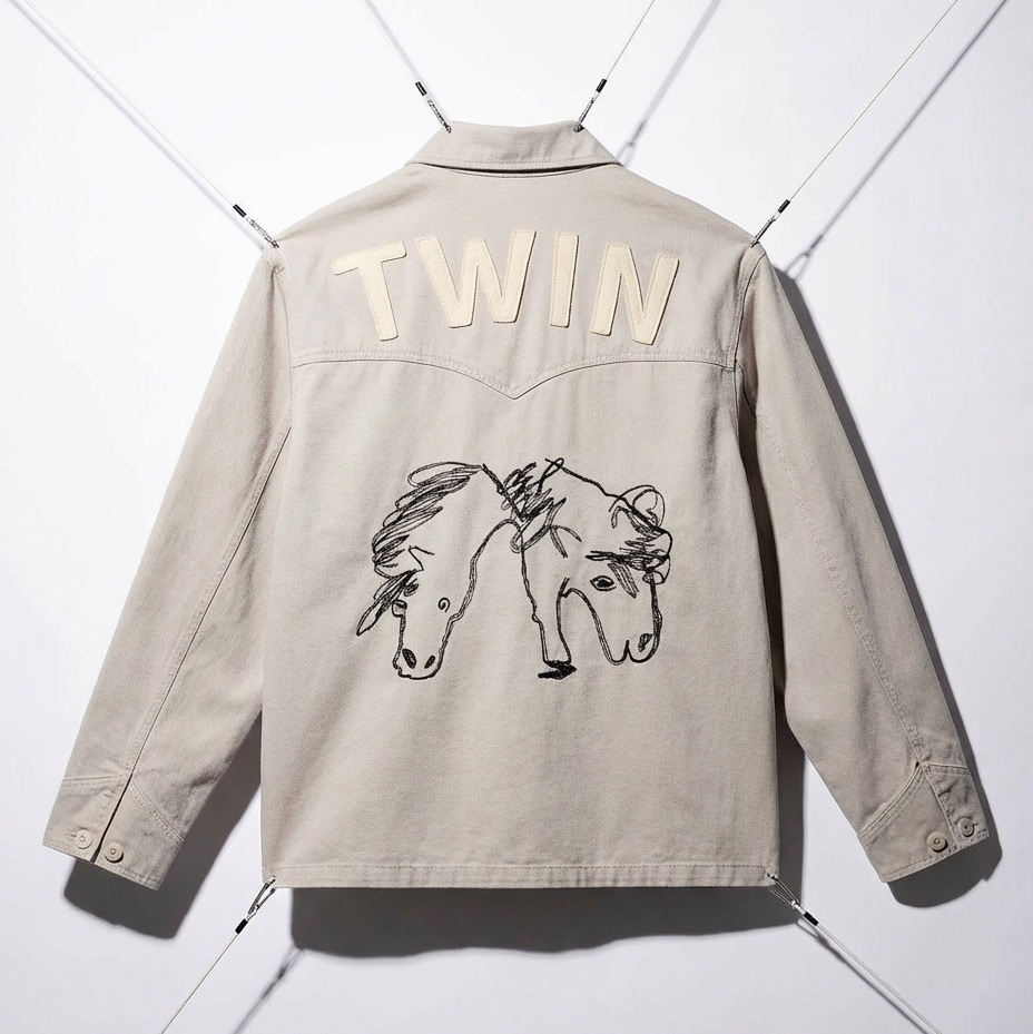 Hongwoosung Field Expedition Jacket Ivory 착용 스타일 - 2